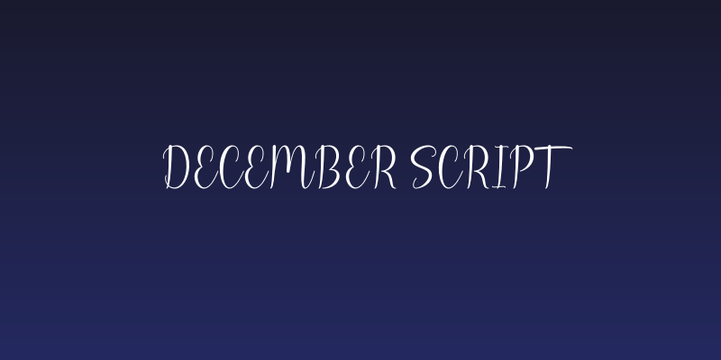 December Script Social Header