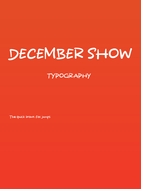 December Show Poster