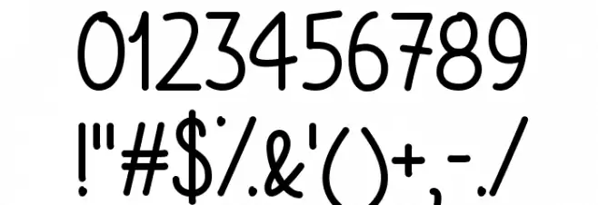 December Sky Font フォント その他の文字