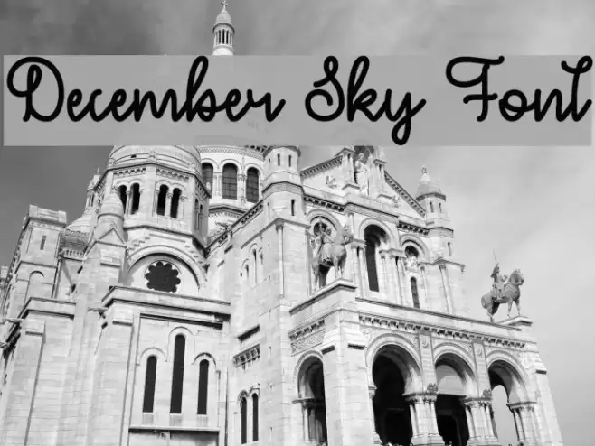December Sky Font フォント examples