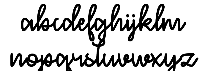 December Sky Font Font LOWERCASE