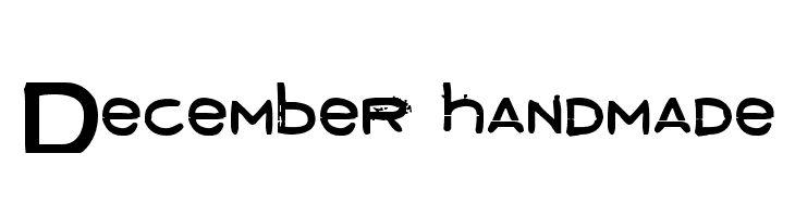 December handmade  Frei Schriftart Herunterladen