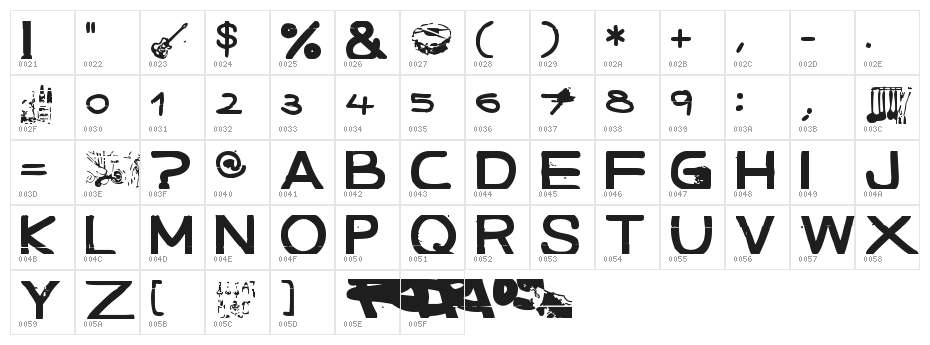 December handmade Character Map