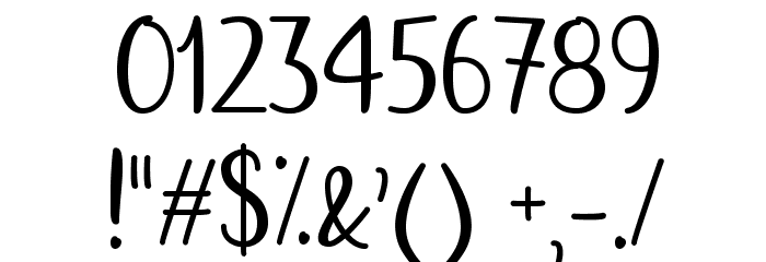 DecemberCalligraphy フォント その他の文字