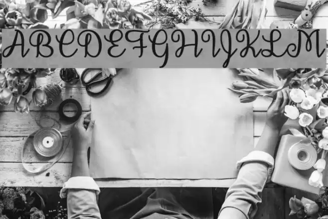 DecemberCalligraphy Font examples