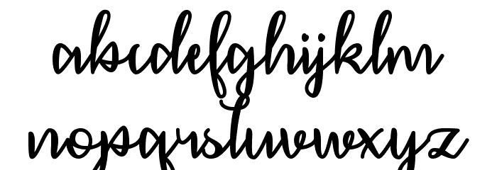DecemberCalligraphy フォント 小文字