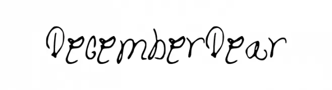 DecemberDear  Frei Schriftart Herunterladen