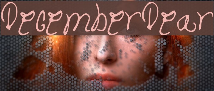 DecemberDear Font examples