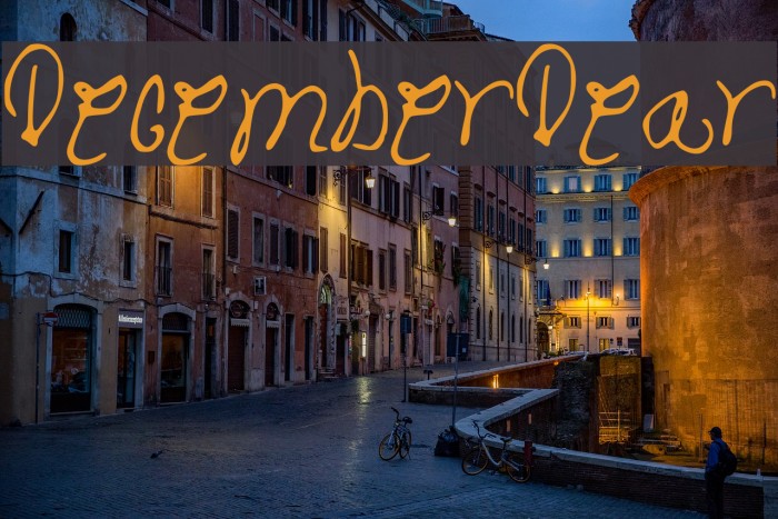 DecemberDear Font examples