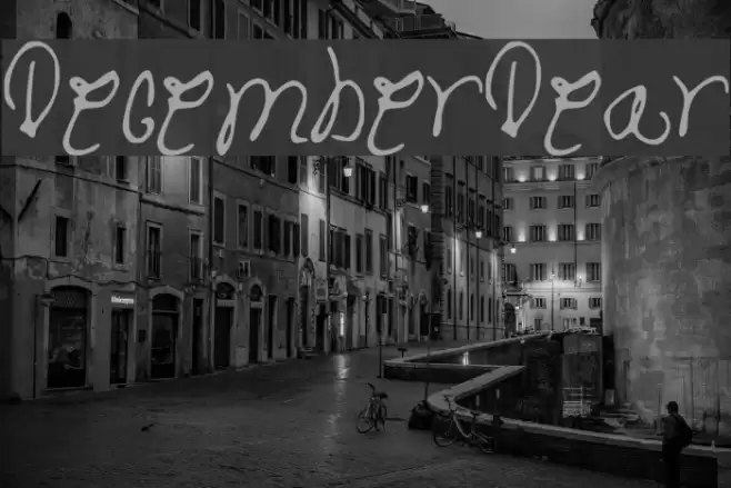 DecemberDear Fonte examples