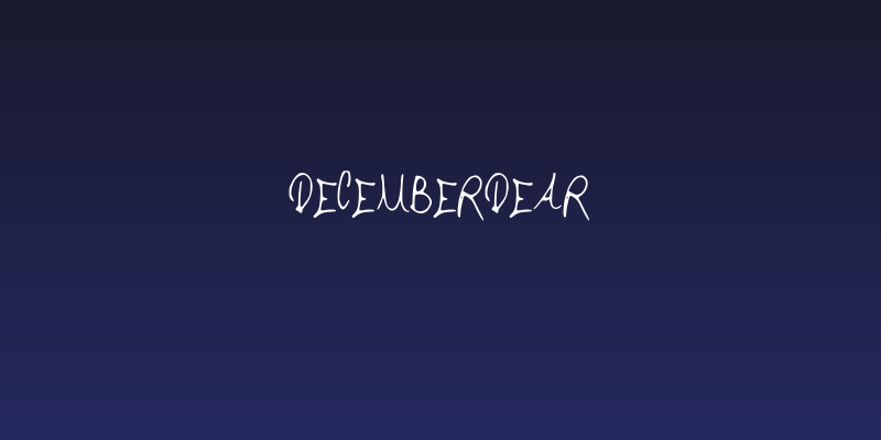 DecemberDear Social Header