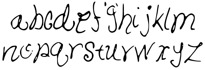 DecemberDear Font LOWERCASE