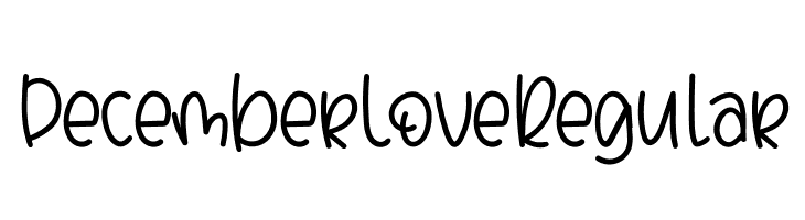 DecemberLoveRegular  Frei Schriftart Herunterladen