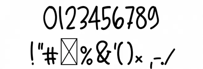 DecemberLoveRegular Font OTHER CHARS