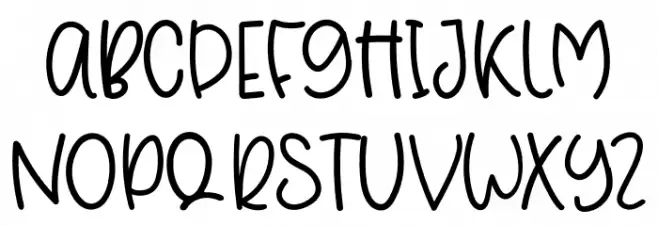 DecemberLoveRegular Шрифта ВЕРХНИЙ