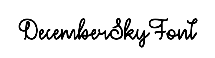 DecemberSkyFont  Скачать бесплатные шрифты