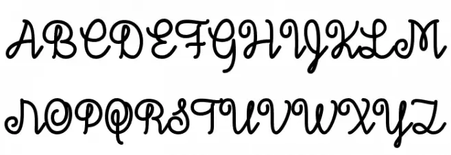 DecemberSkyFont Шрифта ВЕРХНИЙ