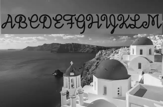 DecemberSkyFont Font examples