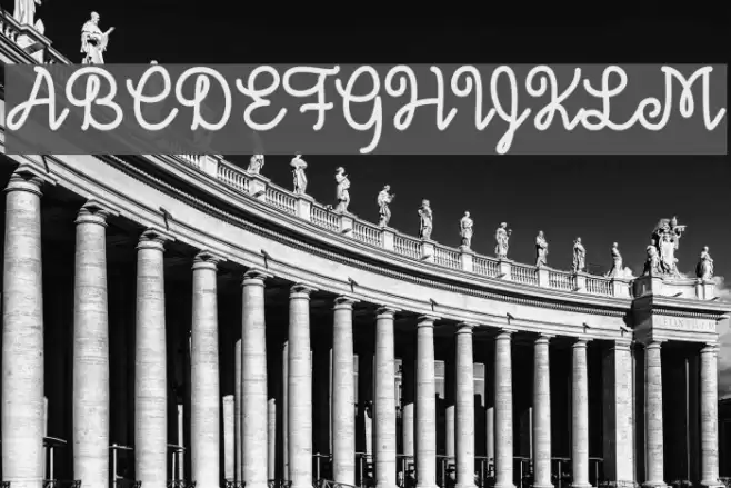 DecemberSkyFont Font examples