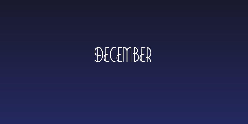 December Social Header