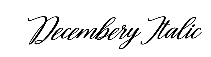 Decembery Italic  免费字体下载