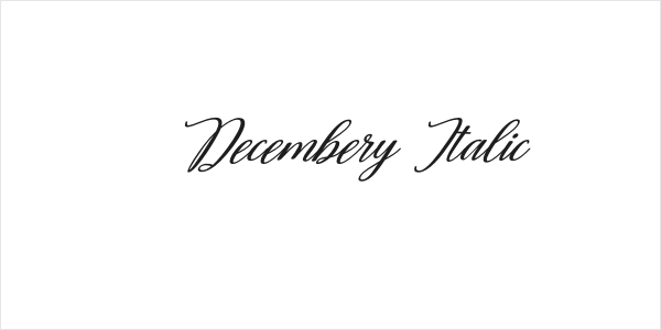 Decembery Italic Logo