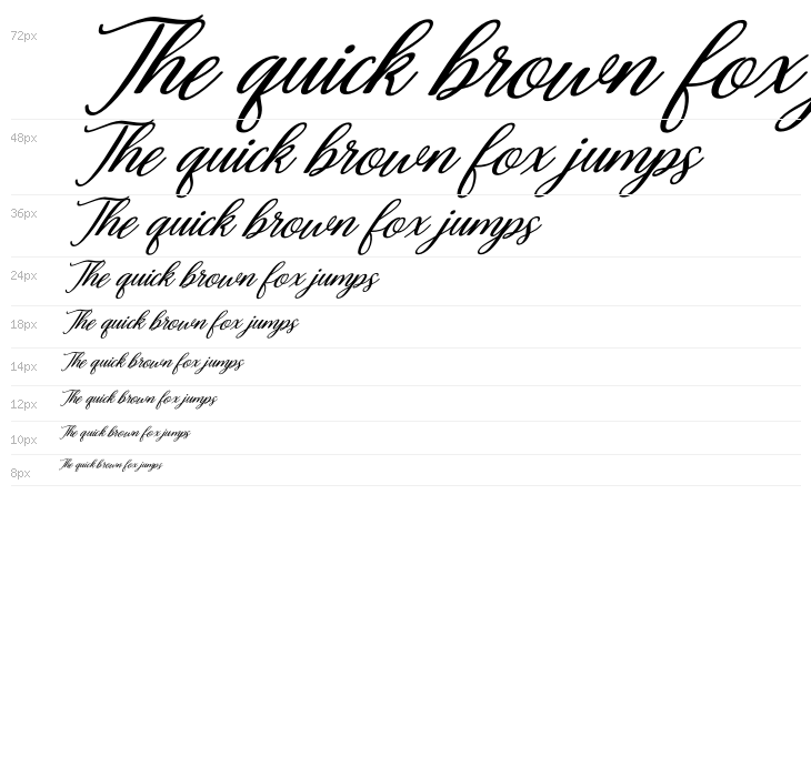 Decembery Italic Waterfall