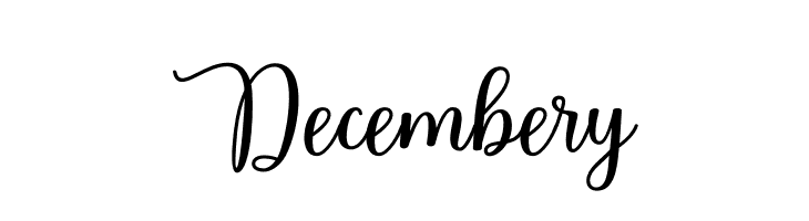 Decembery  Скачать бесплатные шрифты
