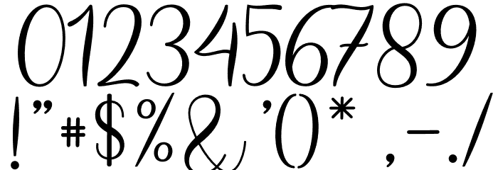 Decembery Font OTHER CHARS