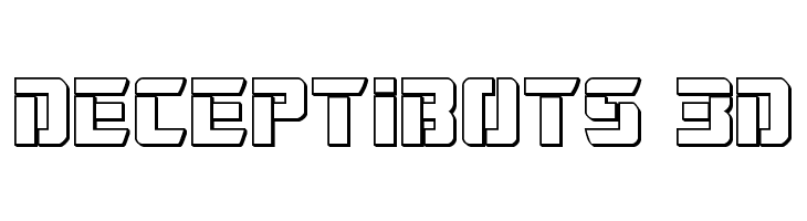Deceptibots 3D Fonte