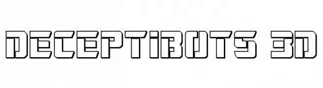 Deceptibots 3D  Fuentes Gratis Descargar