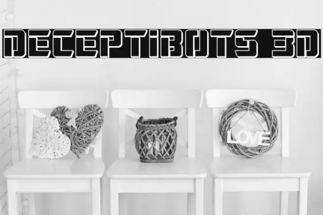 Deceptibots 3D Fonte examples