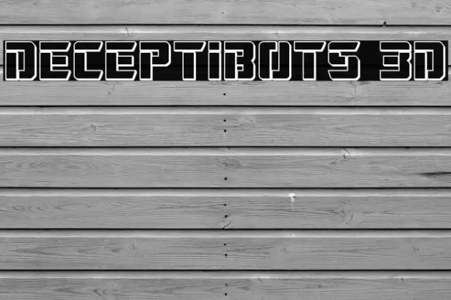 Deceptibots 3D Fonte examples