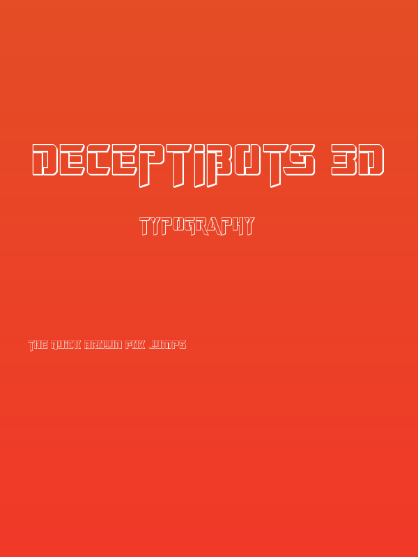 Deceptibots 3D Poster