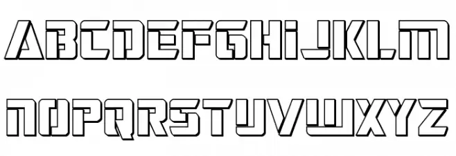 Deceptibots 3D Caratteri MINUSCOLO