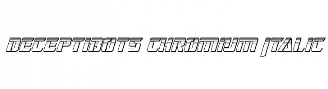 Deceptibots Chromium Italic  免费字体下载