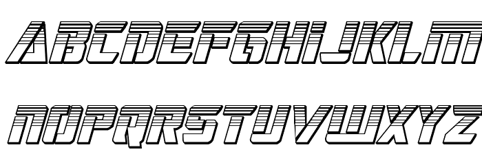 Deceptibots Chromium Italic Font LOWERCASE