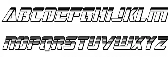 Deceptibots Chromium Italic Font Litere mici