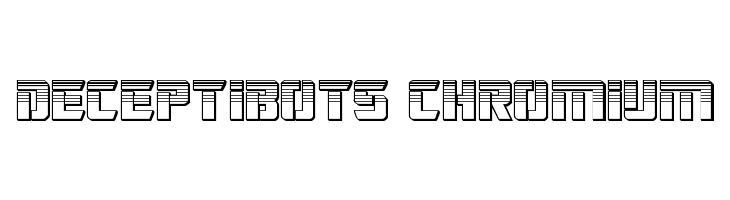 Deceptibots Chromium  フリーフォントのダウンロード