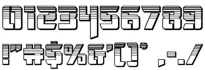Deceptibots Chromium Font OTHER CHARS