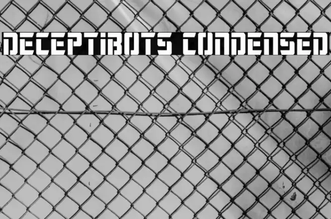 Deceptibots Condensed Font examples