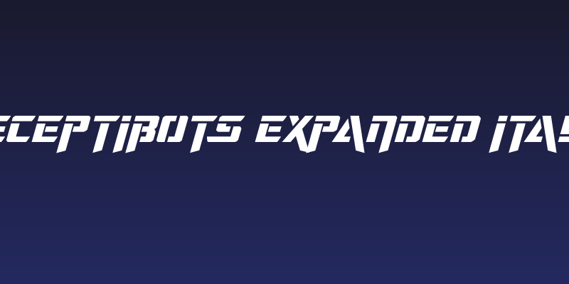 Deceptibots Expanded Italic Social Header