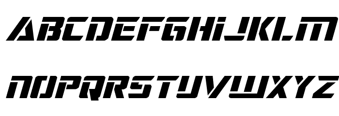 Deceptibots Expanded Italic Font LOWERCASE
