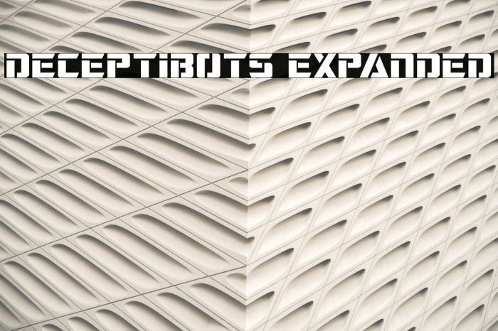 Deceptibots Expanded Font examples