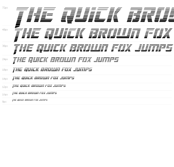 Deceptibots Gradient Italic Waterfall