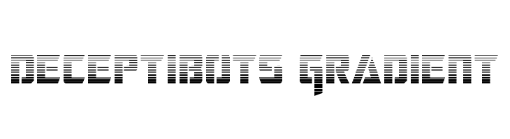 Deceptibots Gradient  フリーフォントのダウンロード