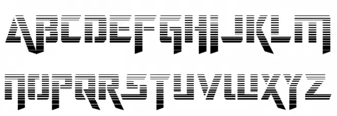 Deceptibots Gradient Font Litere mari