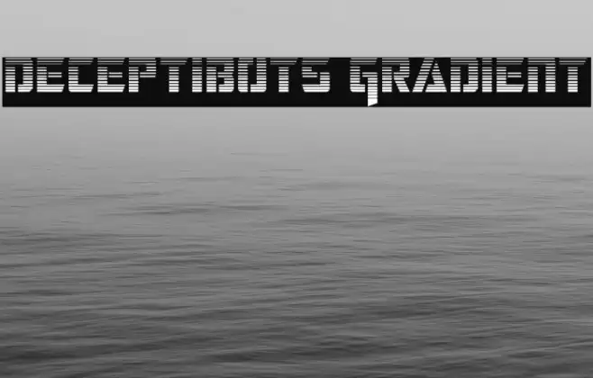 Deceptibots Gradient Font examples