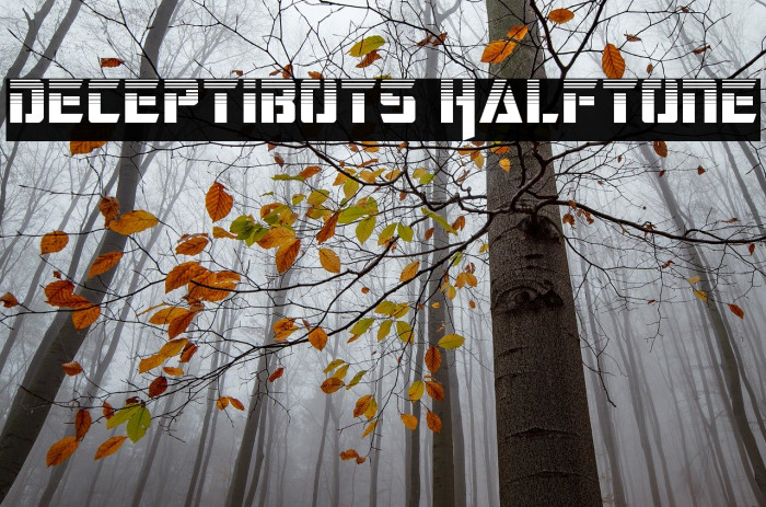 Deceptibots Halftone Font examples