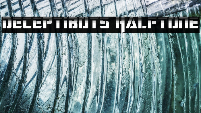 Deceptibots Halftone Font examples